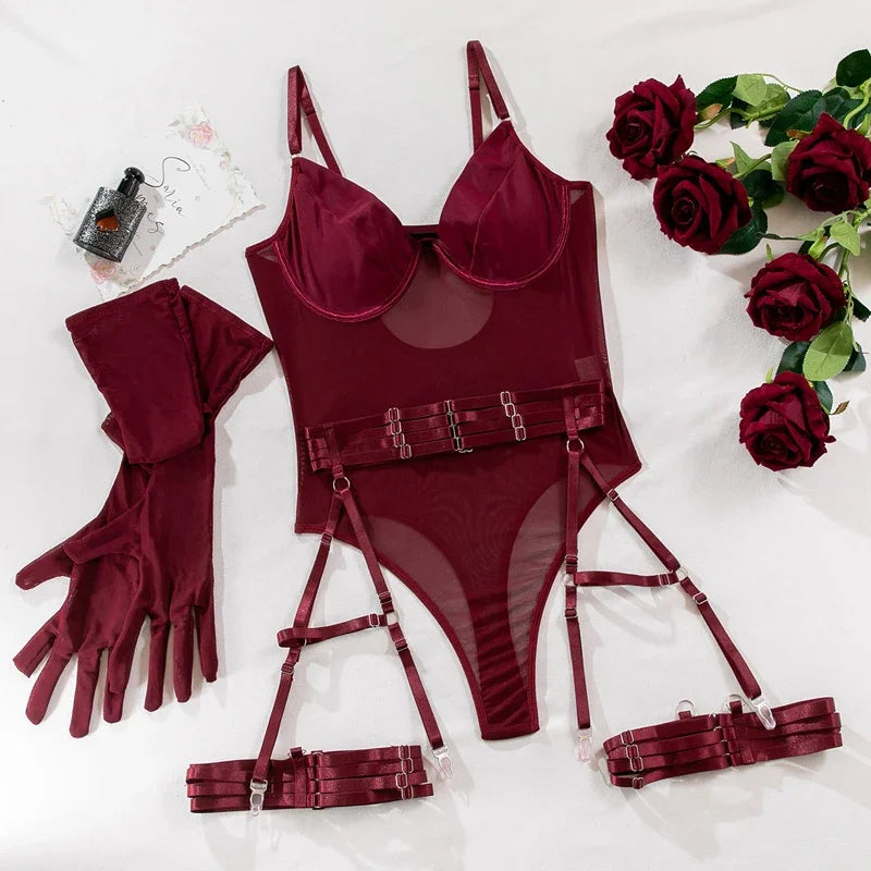 Underwear Sets Lingerie Super Erotic Lingerie Lingeries Bra and Panty Set See-through Bras