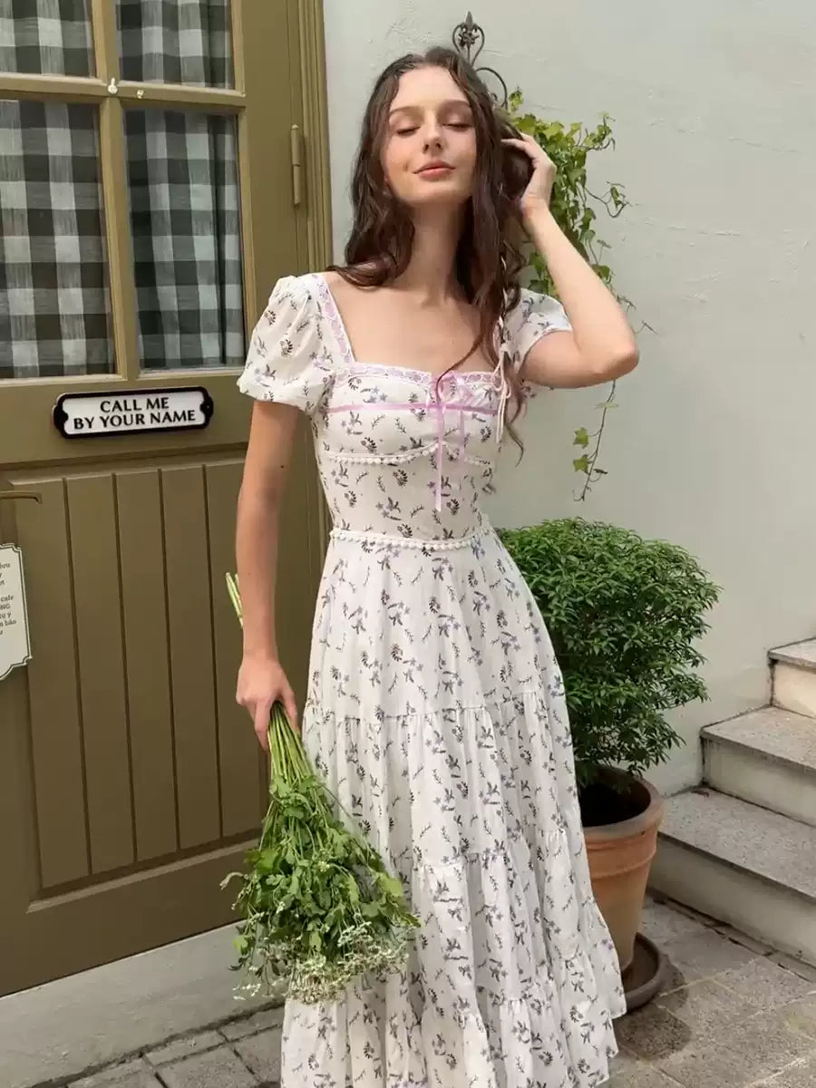 Eleanor Vintage Floral Midi Dress