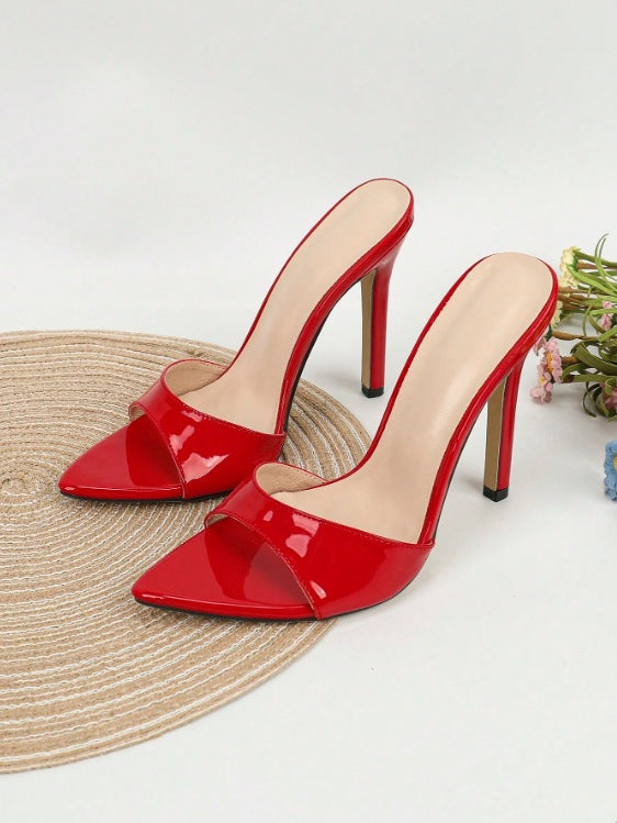 Rogue Open Toe Stiletto Heels