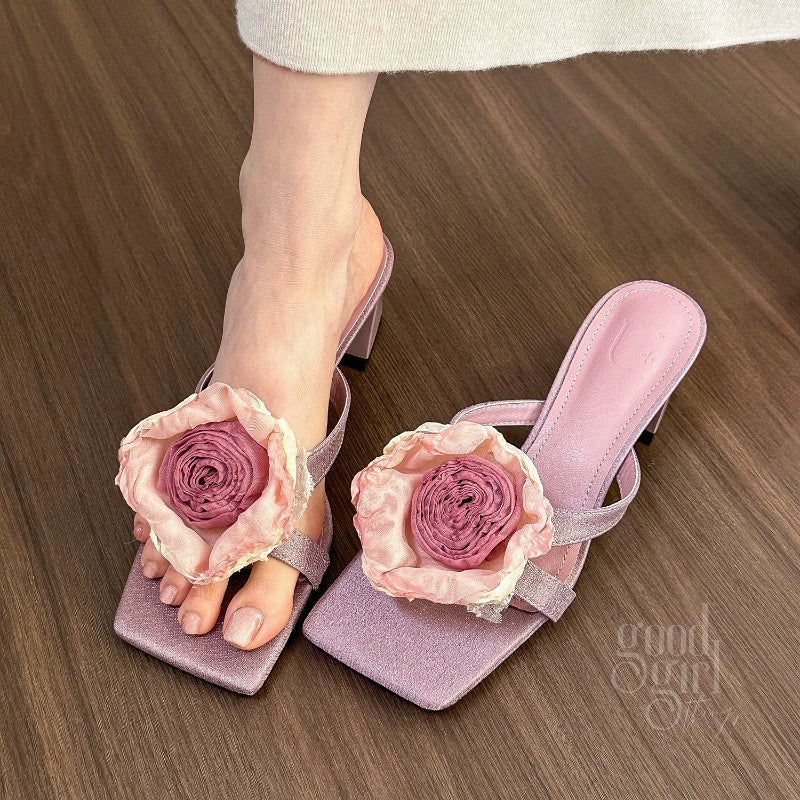 Aiva Floral Mules