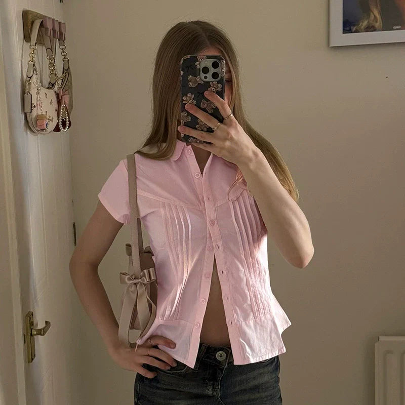 Divina Pinstripe Fitted Shirt