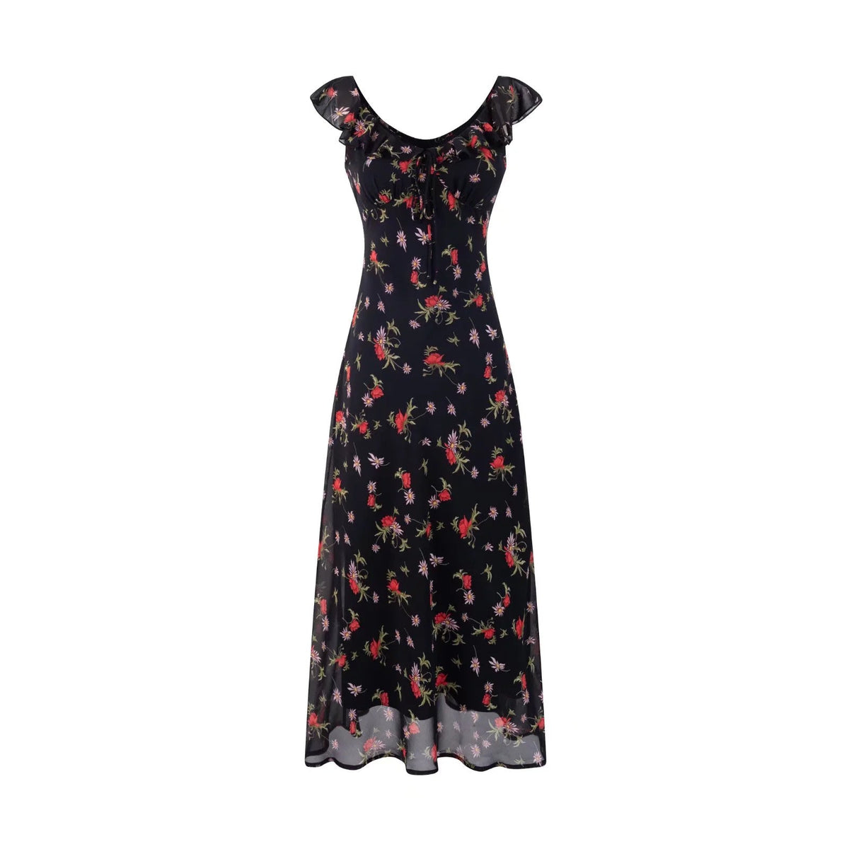 Bexlee Floral Backless Midi Dress
