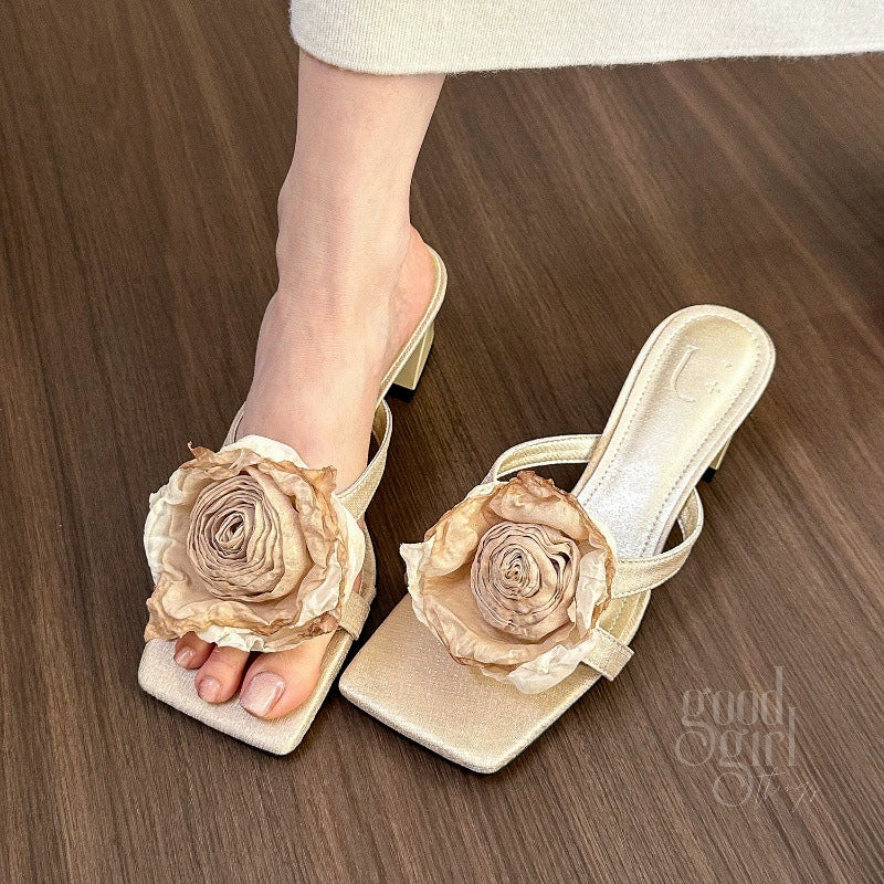 Aiva Floral Mules