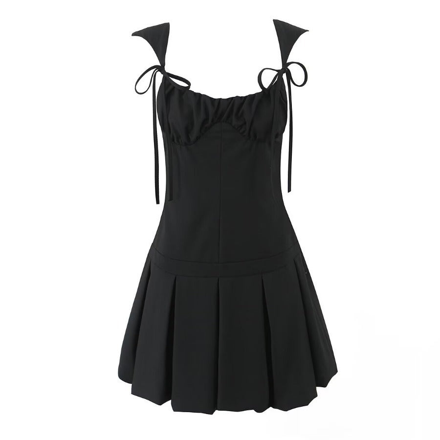 Aloni Pleated Mini Suit Dress