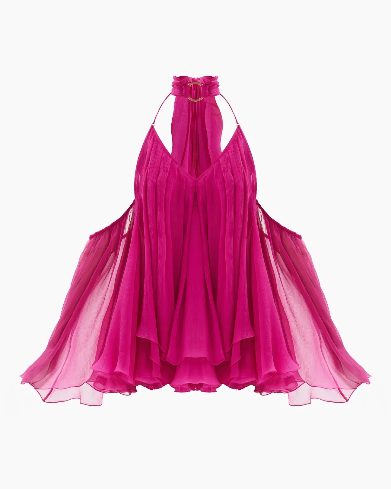 Linnea Backless Bell Sleeve Mini Dress