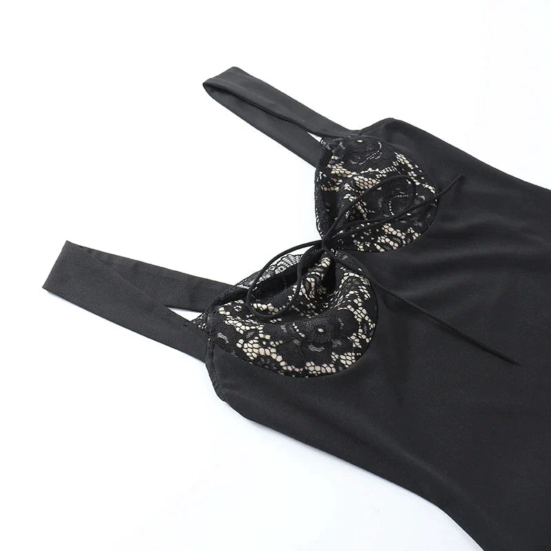 Zorah A Line Lace Mini Dress