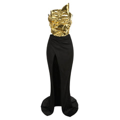 Elliemae Sequin Slit Gown