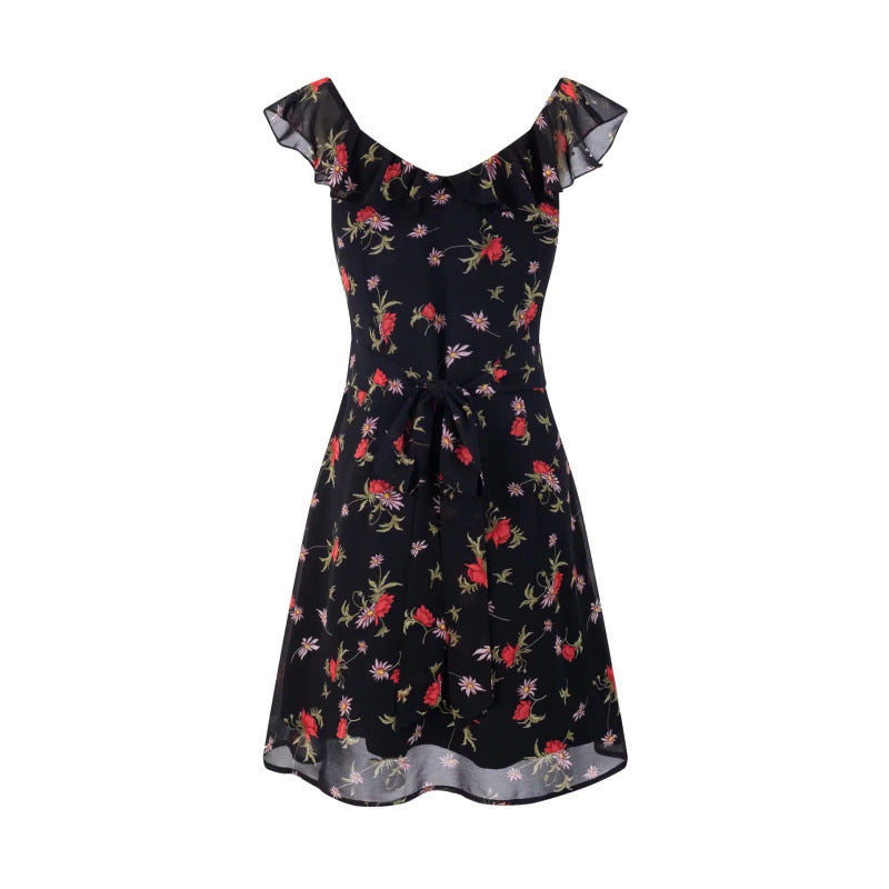 Violeta Floral Ruffled Mini Dress