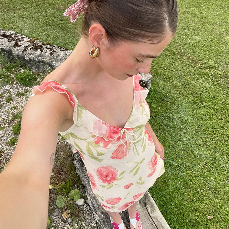Amelia Floral Midi Dress