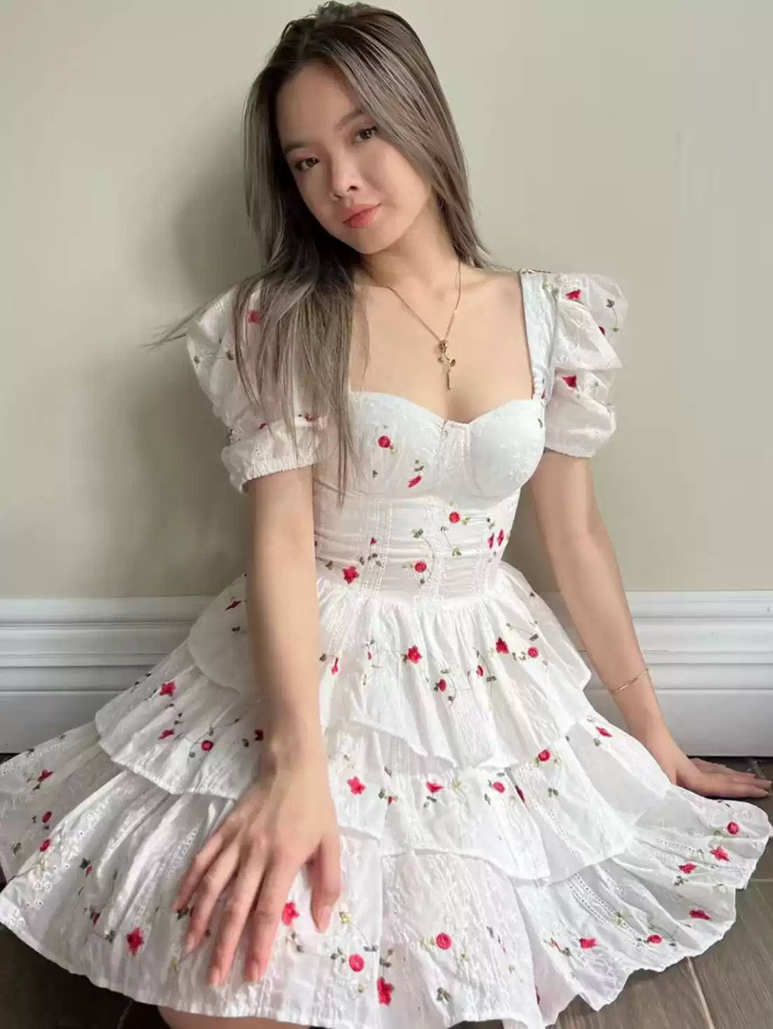 Irelyn Floral Corset Mini Dress
