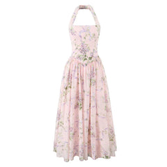 Janey Floral Halter Midi Dress