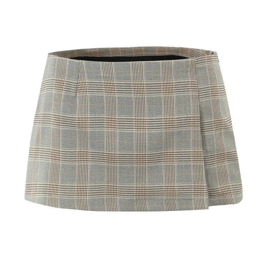 Effie Plaid Tube Top Skirt Set
