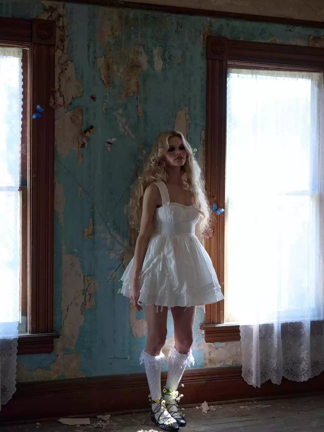 Eloise Ruffled Mini Dress