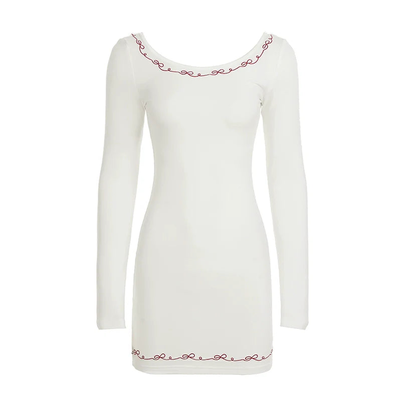 Catalaya Embroidered Mini Dress