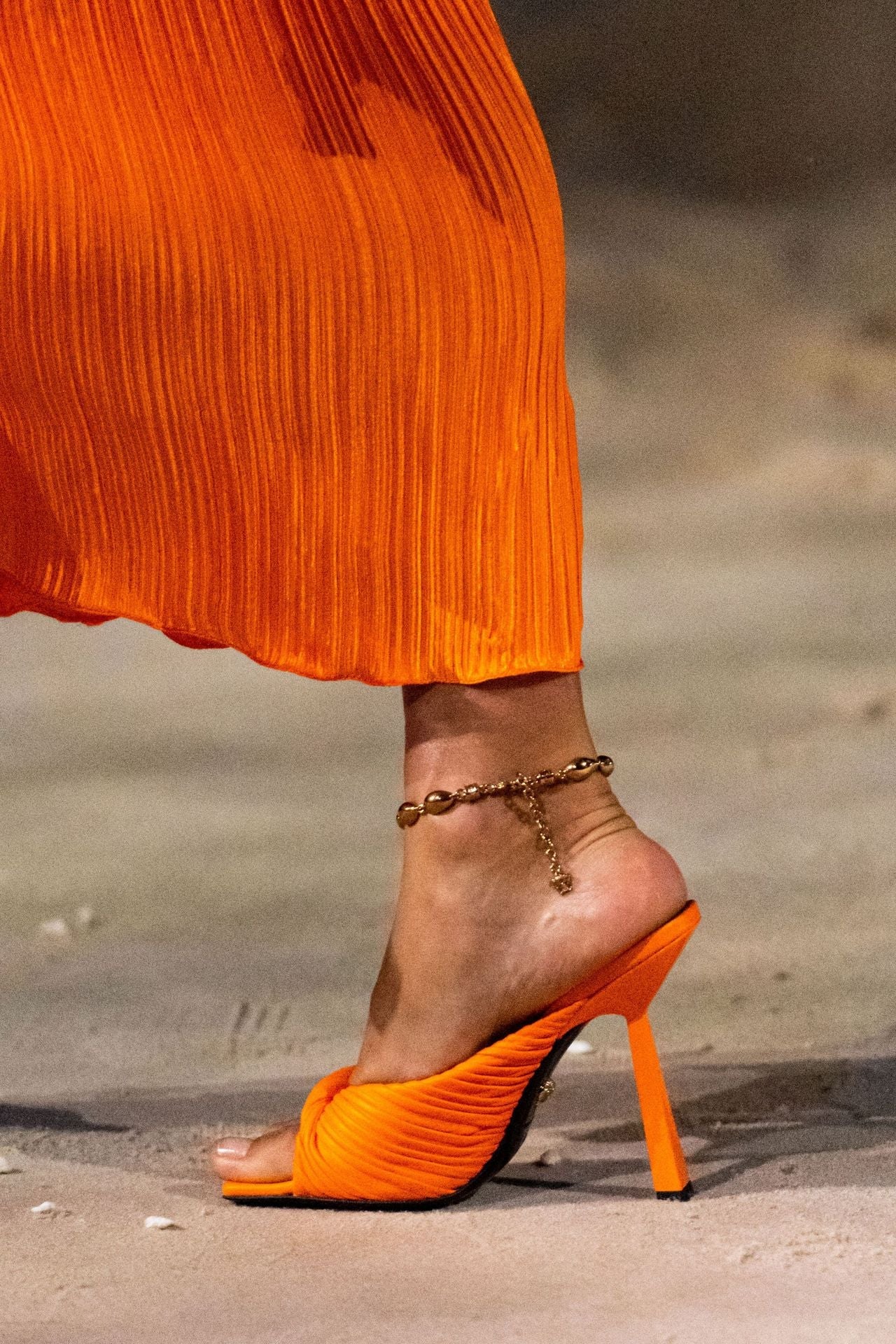 Tilly Pleated Heeled Mules