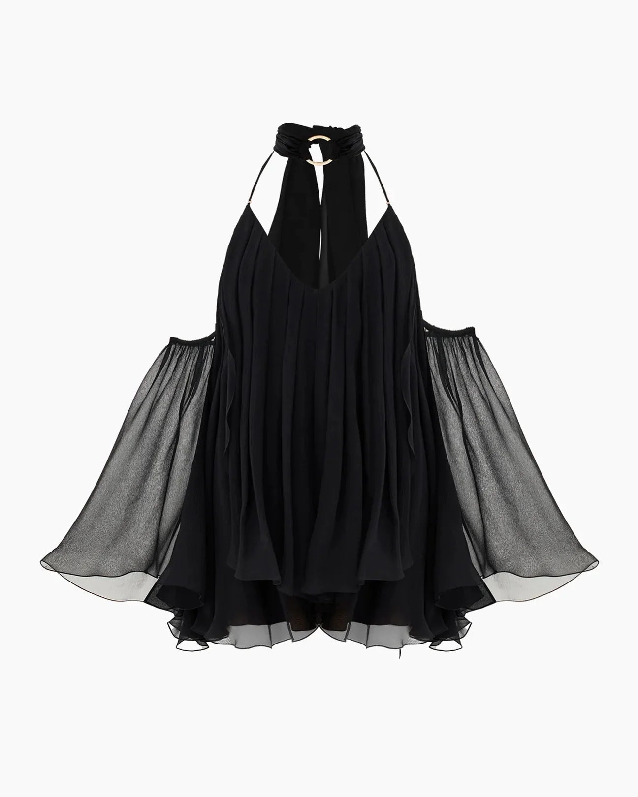 Linnea Backless Bell Sleeve Mini Dress