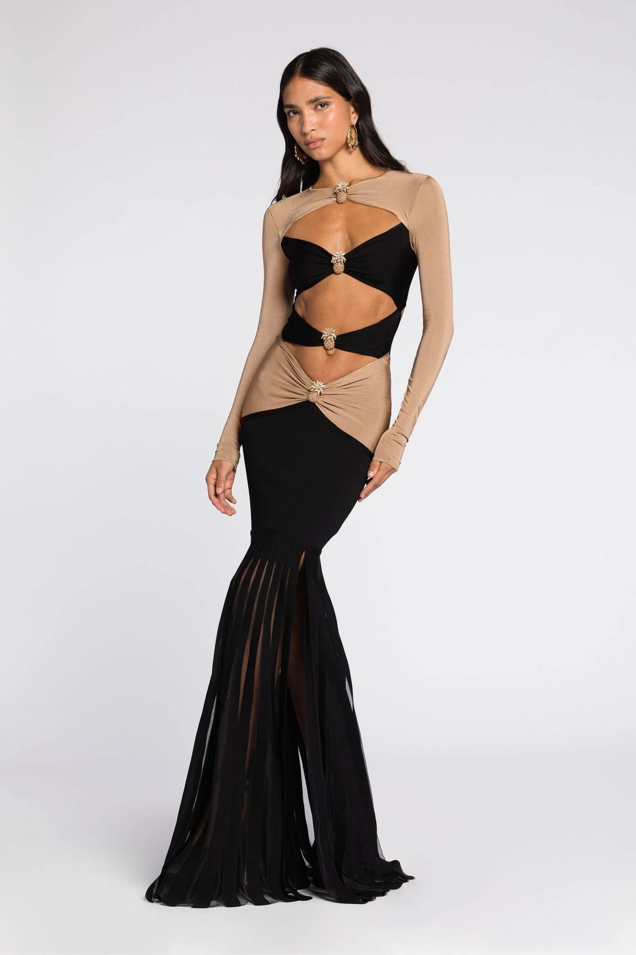 Felicia Fishtail Maxi Dress