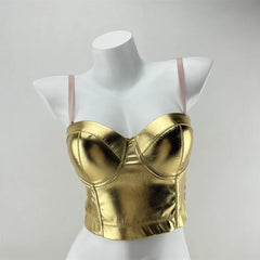 Party Night Club Corset Tank Tops Bra Bling Diamond Y2k Top Shirtssweet Rhinestone
