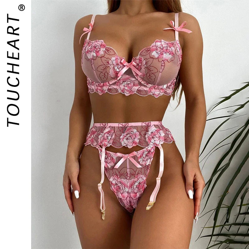 Romantic Lingeries Set Underwear Lady on Offer Bra Outfits Sexual Lingerie Thong