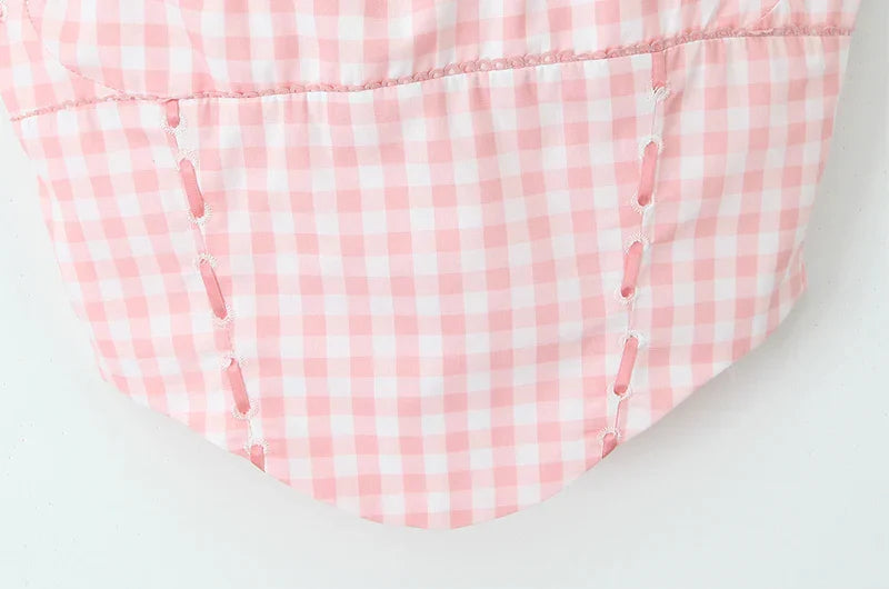 Playful Plaid Top