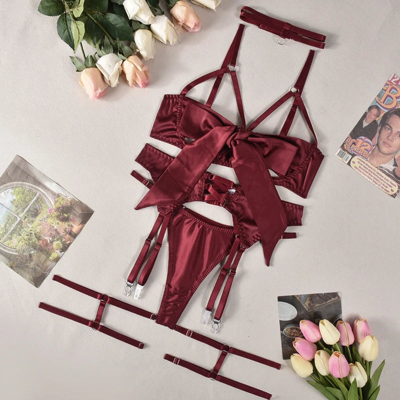 Set Up Erotic Lingerie Seksa Sports Bra and Panties Setss Lingerie Cotton Briefs Thong Whole