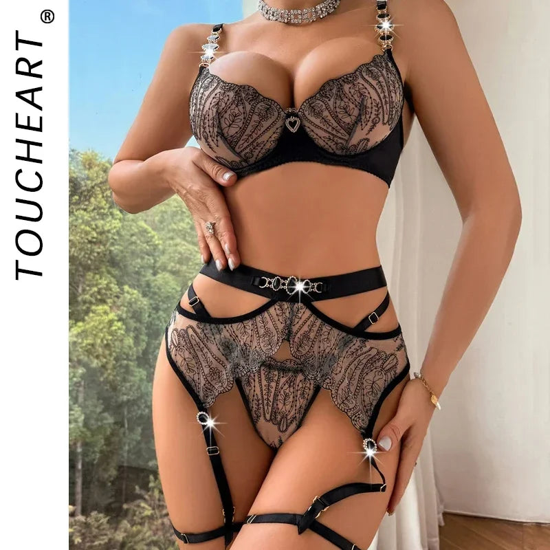 Panties Wearing a Lot of Underwear Set Bra Lingerie Sexual Sets Romantic Lingeries Set