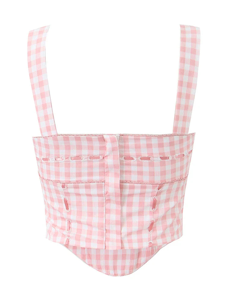Playful Plaid Top