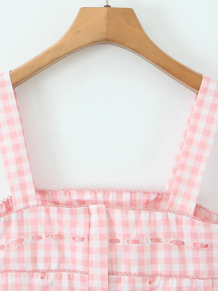 Playful Plaid Top