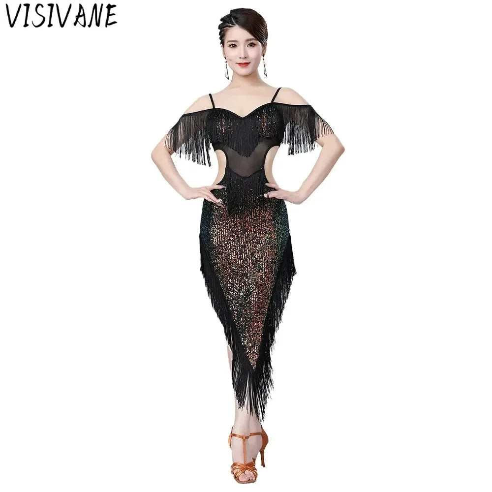 Show Sequin Streetwear Vintage Elegant Dress Dress Party Club Stage