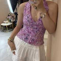 Tshirt Tanks Camis Sleeveless Harajuku Y2k Tops Shirts Streetwearsweet Tees