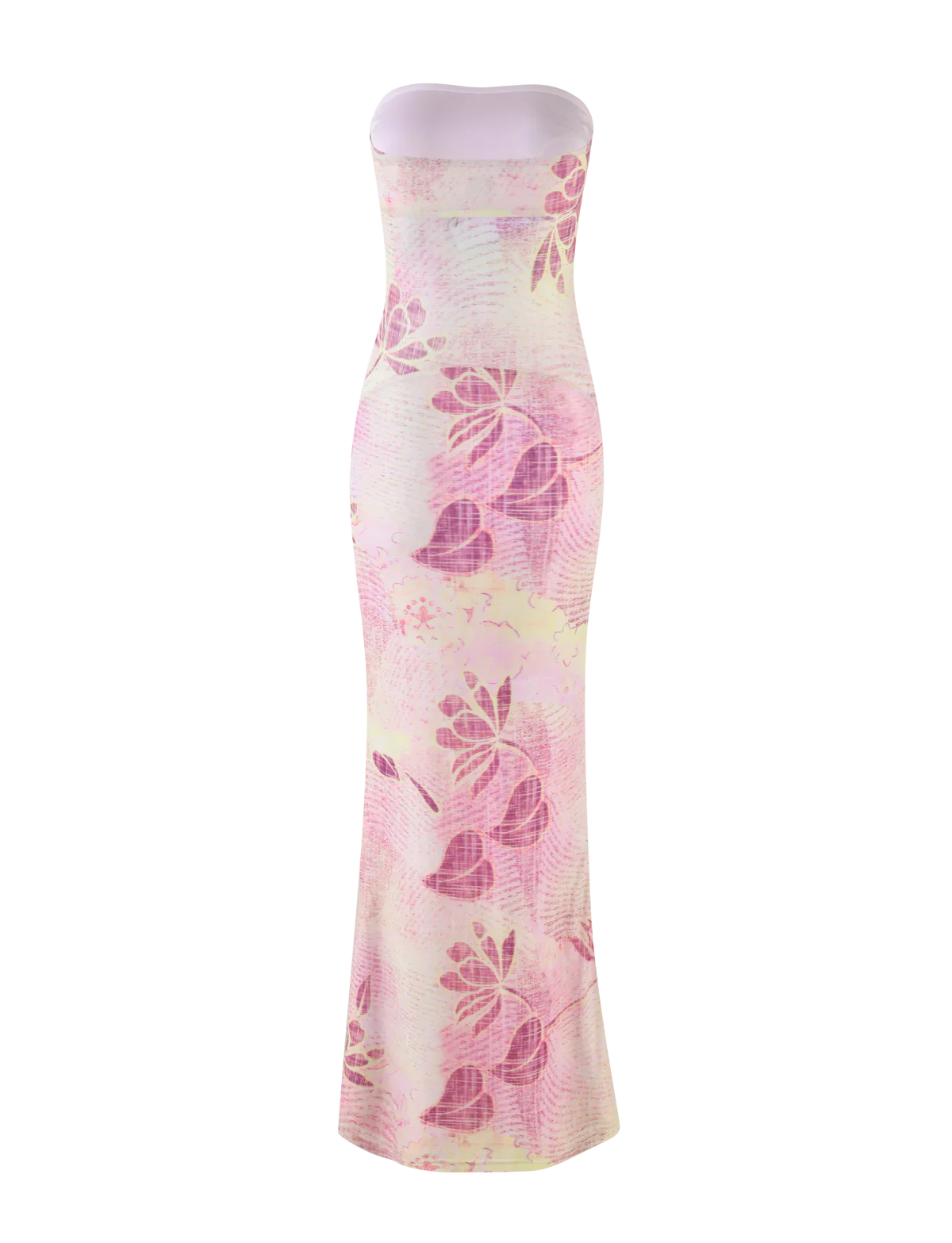 Mileena Floral Mesh Maxi Dress
