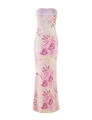 Mileena Floral Mesh Maxi Dress