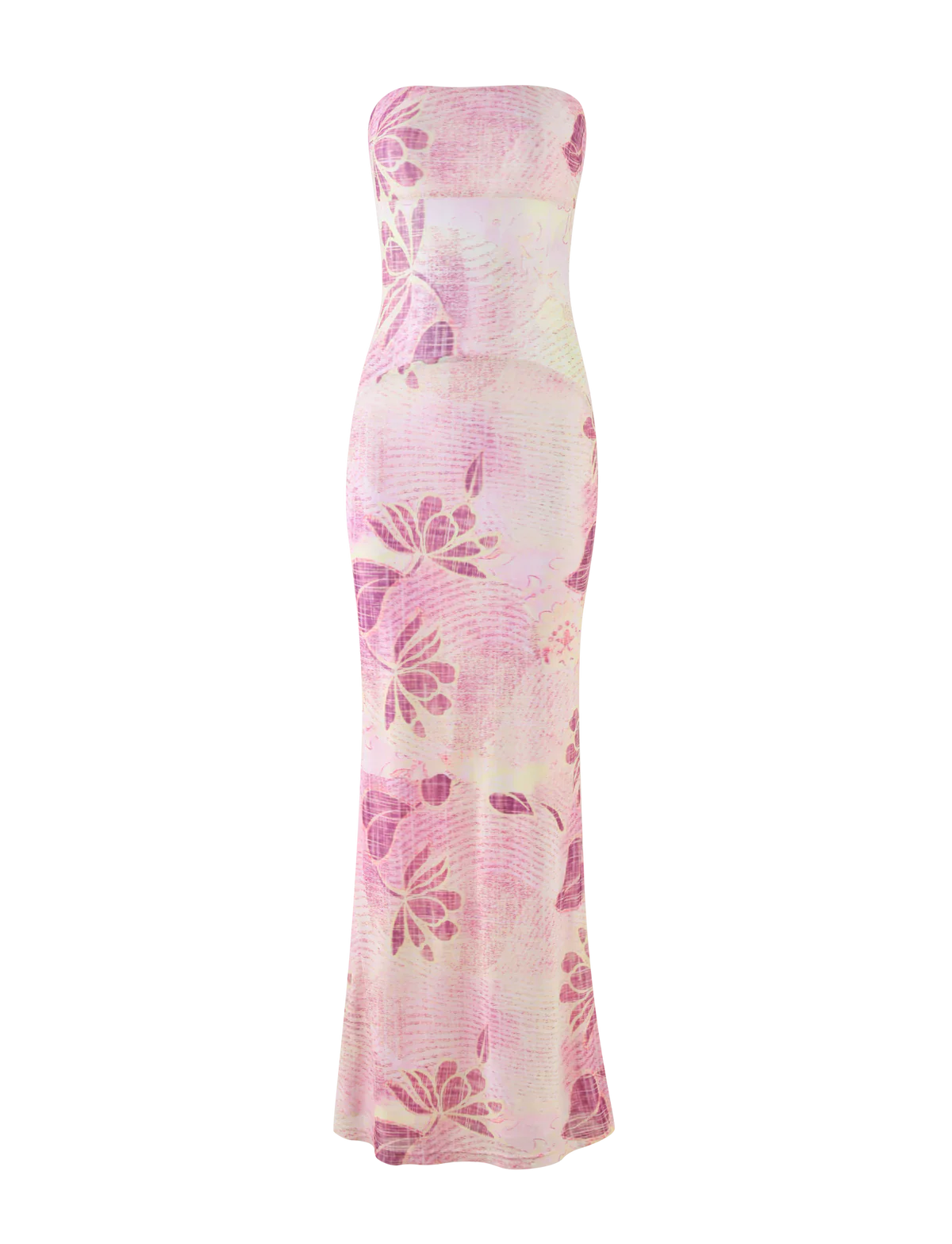 Mileena Floral Mesh Maxi Dress