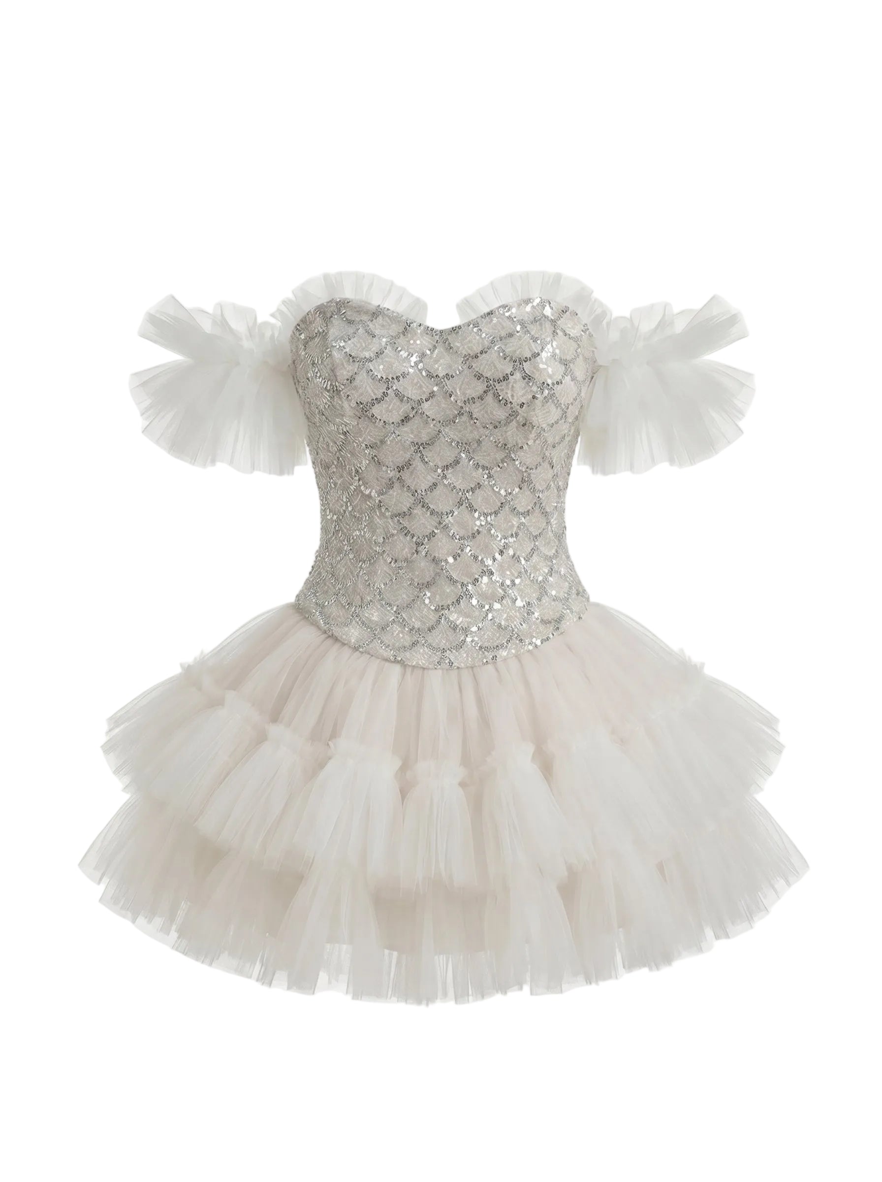 Textured Puffy Mini Skirt Set