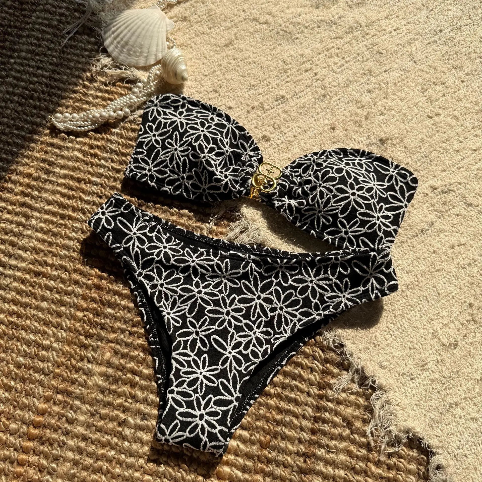 Toucheart 2 Piece Macarons Lingerie Female Lingerie Strapless Split Swimsuit Bikini Lingerie Sensual Exotic Sets