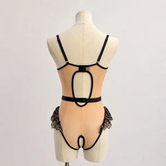 Toucheart Erotic Bodysuit Suit Lace Bodysuit Strap Garter Delicate Intimate Charming Underwear