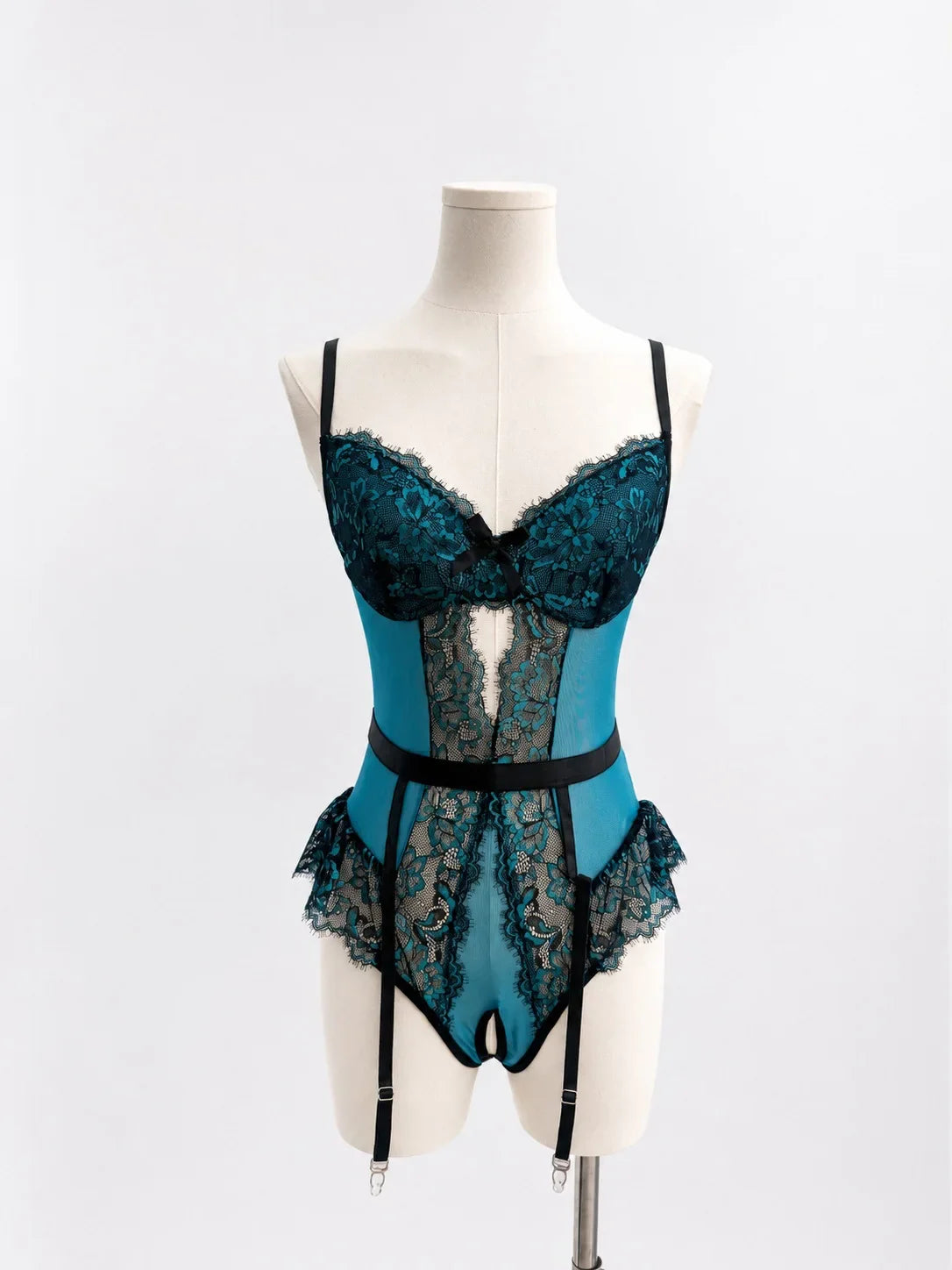 Toucheart Erotic Bodysuit Suit Lace Bodysuit Strap Garter Delicate Intimate Charming Underwear