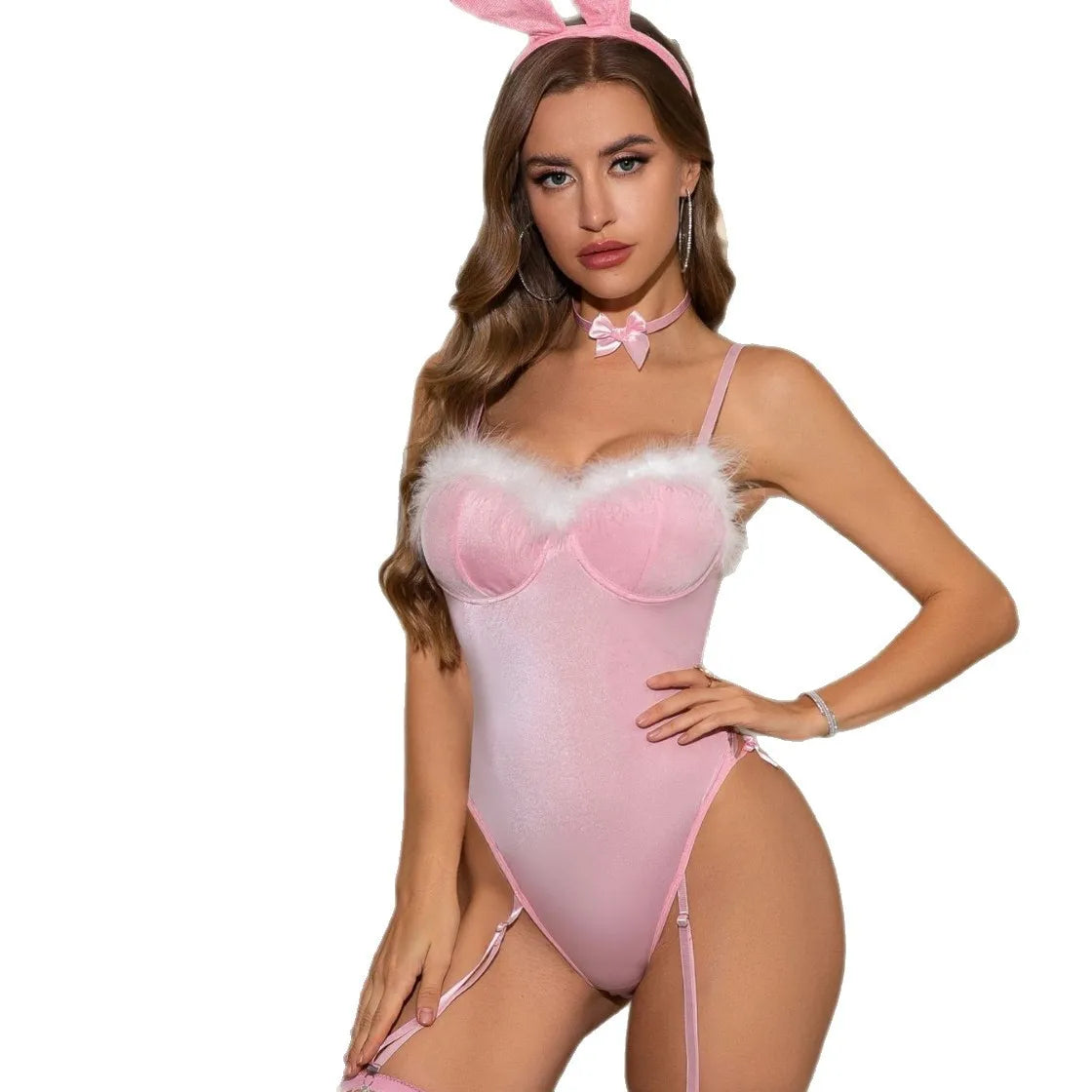 Toucheart Erotic Bunny Girl Cosplay Pure Desire Plush Cute Uniform Bodysuit Nightclub Party Dance Suit