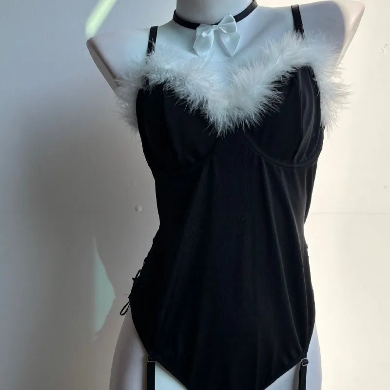 Toucheart Erotic Bunny Girl Cosplay Pure Desire Plush Cute Uniform Bodysuit Nightclub Party Dance Suit