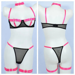 Toucheart Erotic Lingerie Straps Complex Process Body Shaping Erotic Private Underwear Set
