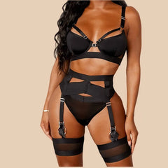 Toucheart Erotic Lingerie Solid Color Body Shaping Backless Intimate Underwear Set