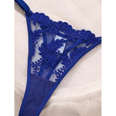 Toucheart Erotic  Lingerie Three Point Type See-through Lace Embroidery Pure Desire Slim Underwear Set