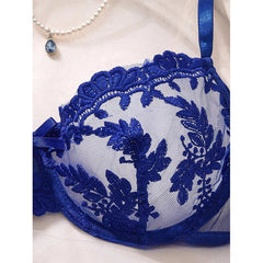 Toucheart Erotic  Lingerie Three Point Type See-through Lace Embroidery Pure Desire Slim Underwear Set