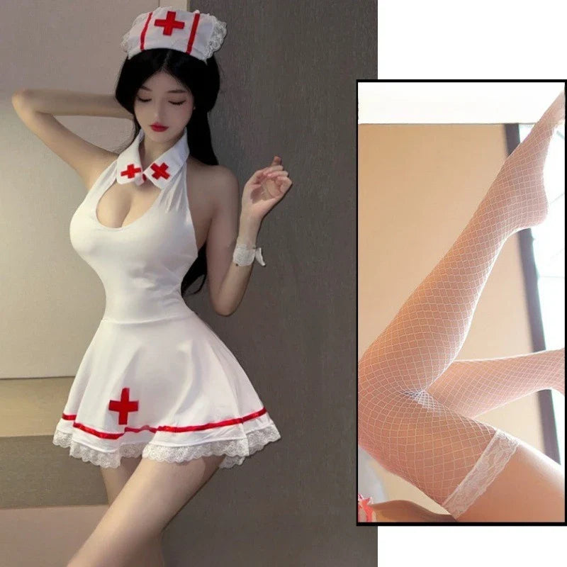 Toucheart Erotic Lingerie Uniform Game Role Playing Nurse Nightclub Party Dance Suit Intimate Romantic Set