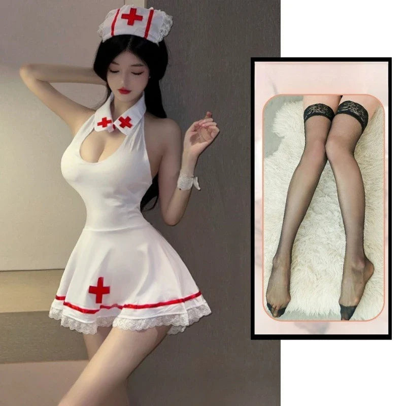 Toucheart Erotic Lingerie Uniform Game Role Playing Nurse Nightclub Party Dance Suit Intimate Romantic Set