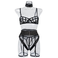 Toucheart Erotic Underwear Girl Complex GatherChest Support Straps Coquette Private Split Kit