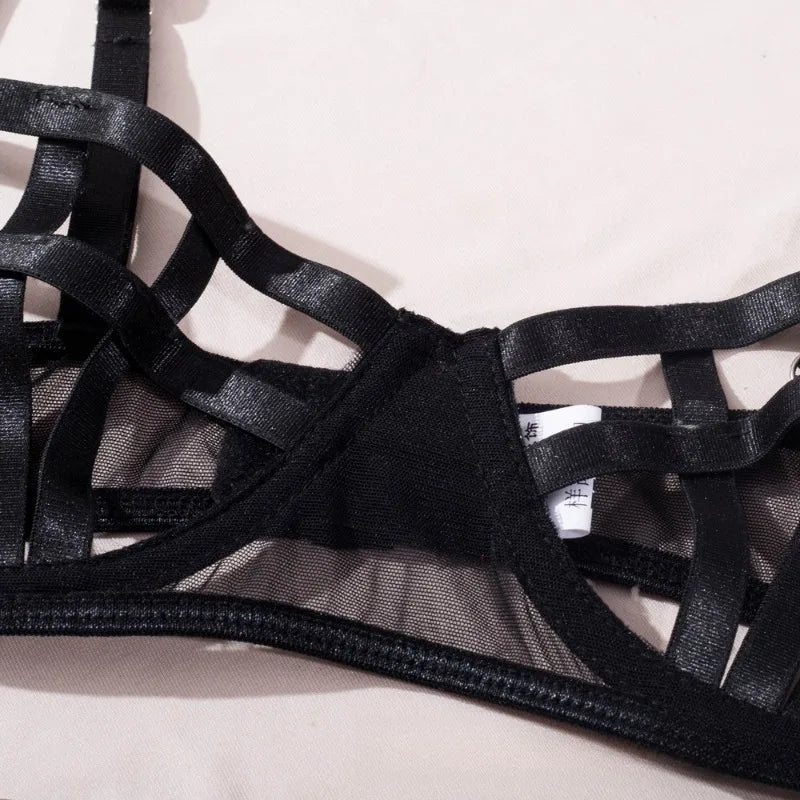 Toucheart Erotic Underwear Girl Complex GatherChest Support Straps Coquette Private Split Kit