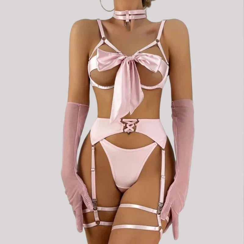 Toucheart Lingerie Daring Lingerie Chest Bow Tie Chest Open Passion Temptation Uniform Sex Underwear