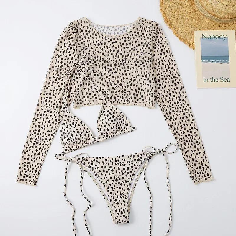 Toucheart Leopard Swimsuit Items Halter Micro Bikini Top Separately Print Bathing Suit Brazilian Low Waist Beachwear