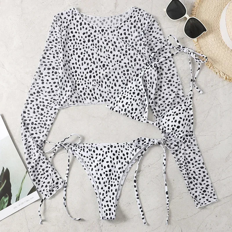 Toucheart Leopard Swimsuit Items Halter Micro Bikini Top Separately Print Bathing Suit Brazilian Low Waist Beachwear